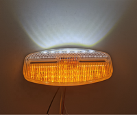 EMC 10W Pièces détachées pour remorque de camion 12V 24V LED Ovale Ambre Feu de position latéral Éclairage extérieur automatique Feu de position Signal Voyant