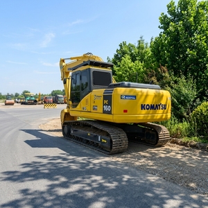 รถขุดมือสอง Komatsu PC160-7 พร้อมอุปกรณ์เสริม รถขุดไฮดรอลิกแบบตีนตะขาบ Komatsu 16 ตัน รถขุดมือสองพร้อมส่ง - Product Image 1