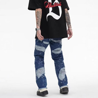 Jeans pour hommes Resurrect Stitch : Redonnez vie aux coutures, pantalon en denim coupe décontractée, ravivez la vitalité du fournisseur