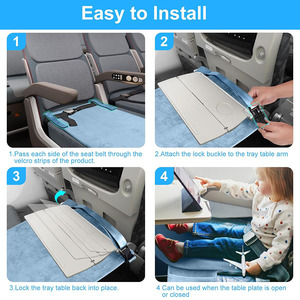 Cama de Viaje Portátil para Bebés, Reposapiés para Niños Pequeños, Extensor de Asiento de Avión para Niños - Product Image 5