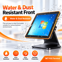 Terminal POS All-in-One Intel J6412 15 Inci, RAM 8GB, SSD 128GB, Layar Sentuh, Mesin Kasir untuk Toko Ritel Rantai