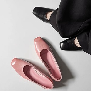 Zapatos Planos Casuales de Piel de Oveja Genuina Rosa Retro 2026 para Mujer, Sin Cordones, Antideslizantes, para Caminar - Product Image 1