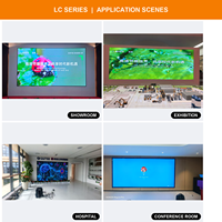 Mur vidéo LED 4K intérieur P2.5 pour salle de conférence et salle de contrôle, 3840Hz, boîtier mince, service frontal, 100 000 heures, contraste 3000:1, 450 cd