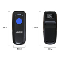 YHDAA buena venta de mano Mini escaneo automático 1D código CCD portátil Bluetooth lector de código de barras compatible con Windows Android IOS