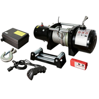 Cabrestante Eléctrico de 12V 24V CC Directo de Fábrica para Vehículos Todoterreno 4X4 4WD SUV, Cabrestante Eléctrico para Coche con Cable de Acero y Nylon
