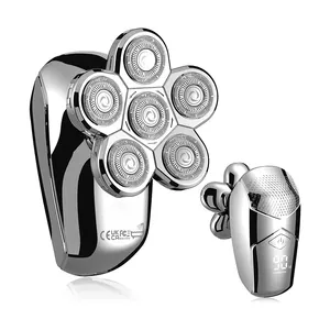 LED Display Men IPX7 Waterproof Rotary Shaver Upgrade 5 in 1 Men s Cordless Electric Shaver