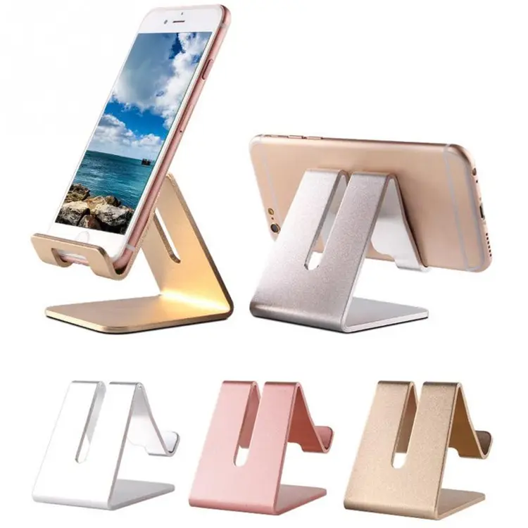 אוניברסלי נייד טלפון Tablet שולחן מחזיק אלומיניום מתכת Stand עבור iPhone iPad מיני סמסונג Smartphone טבליות מחשב נייד