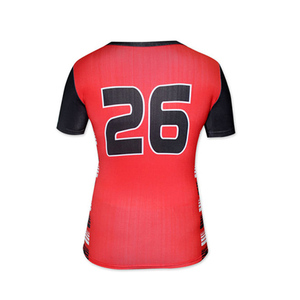 Uniforme de volley-ball pour femmes au prix d'usine - Conception personnalisée, 100% polyester, manches courtes, coupe ajustée - Product Image 5
