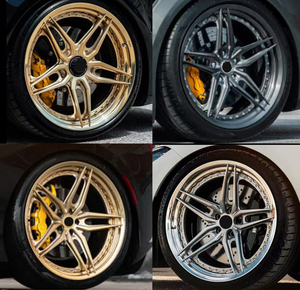 Jantes de voiture de course personnalisées en argent forgé en 2 pièces, design étoile, 19 20 <span class=keywords><strong>21</strong></span> 22 pouces, 5 trous, chrome or, 5x114.3, pour Ford Mustang - Product Image 6