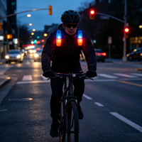 Nouvelles lampes stroboscopiques LED miniatures multifonctions rechargeables par USB 12V pour la sécurité des patrouilles, lampe d'avertissement de circulation à porter sur l'épaule en rouge et bleu