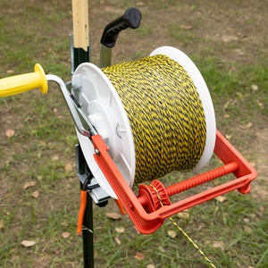 Carrete de Cuerda <span class=keywords><strong>Electrificada</strong></span> Resistente a los Rayos UV con Bloqueo para Granja - Carrete de <span class=keywords><strong>Cerca</strong></span> Eléctrica con Engranaje 3:1 - Product Image 1