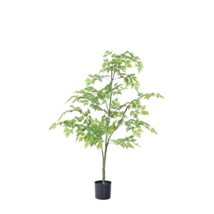 Árbol de álamo artificial Dream Castle de 120 cm, planta de bonsái de seda para interiores, decoración del hogar - Product Image 4