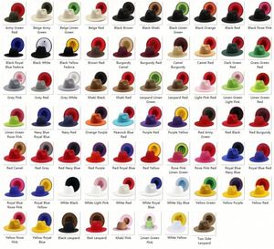 Custom Women's Two-Tone Fedora <b>Hat</b> Plain Pattern <b>for</b> Casual or Party Wear - Product Image 6