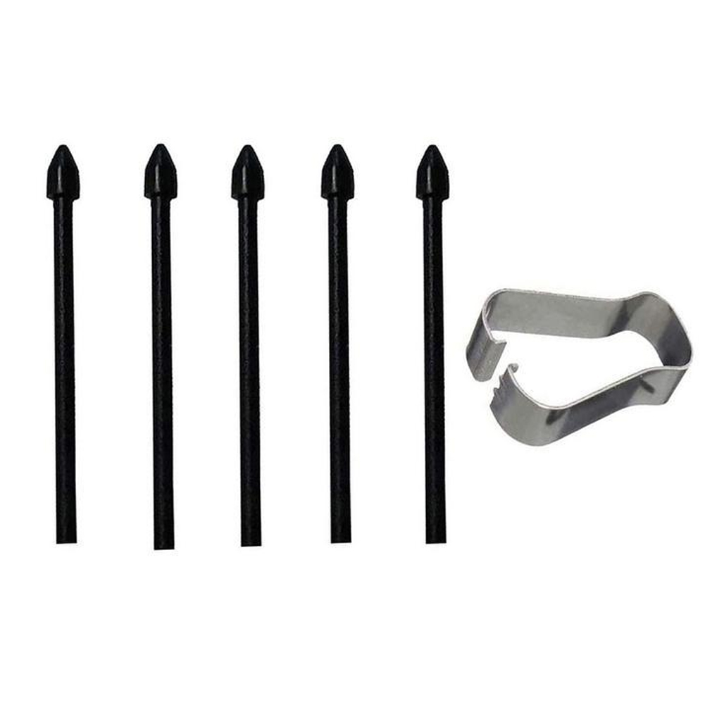 5 punte nere + 1 pinzetta