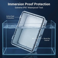 Boîtier Électrique Industriel Étanche IP67 Résistant aux Chocs IK10 Ignifuge UL94-V0 Résistance à la Chaleur 960°C PC ABS Anti-UV