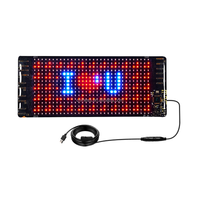 L'affichage à LED accrochant programmable flexible rechargeable allument les panneaux mobiles des messages LED pour des fenêtres de voiture ou le magasin