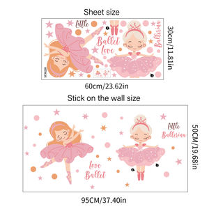 Gran oferta calcomanía <span class=keywords><strong>de</strong></span> princesa <span class=keywords><strong>de</strong></span> Ballet <span class=keywords><strong>de</strong></span> baile extraíble <span class=keywords><strong>para</strong></span> niña <span class=keywords><strong>para</strong></span> la <span class=keywords><strong>pared</strong></span> - Product Image 6