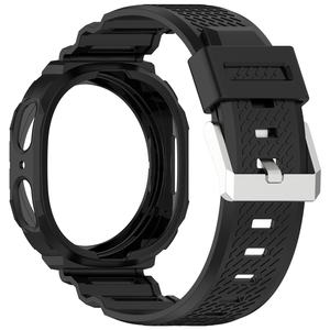 Vente en gros usine – Bracelet de remplacement 2-en-1 en silicone TPU pour Samsung Watch 8 40mm 44mm, boucle sport 20mm entièrement recouvrante - Product Image 1