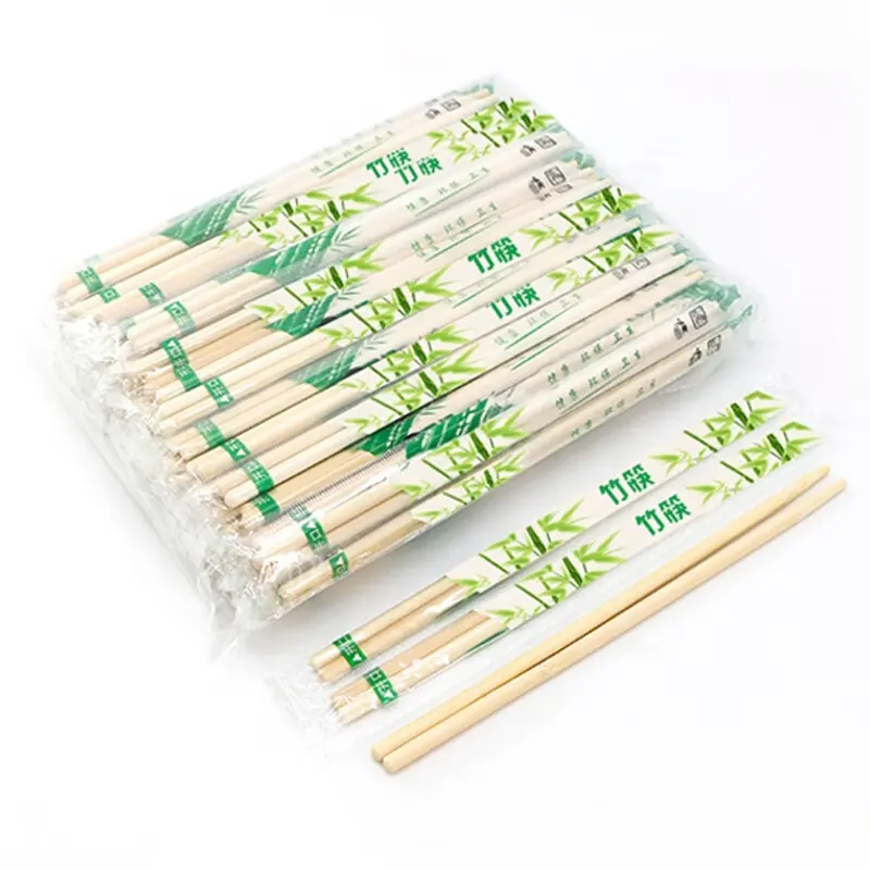 カスタム箸エコフレンドリー安い価格高品質売れ筋使い捨て竹箸レストラン用