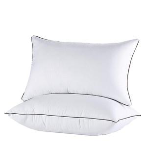 Almohada de cama de hotel de microfibra de fibra de poliéster lavable ecológica súper suave sólida de cuello moderno de lujo de alta calidad - Product Image 1