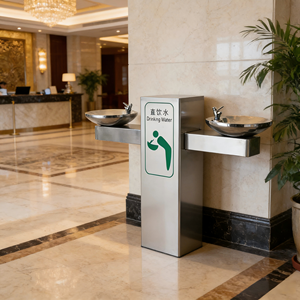 <span class=keywords><strong>Fontaine</strong></span> à <span class=keywords><strong>eau</strong></span> filtrée réfrigérée en acier inoxydable 220V, à poser au sol, pour l'extérieur - Product Image 2