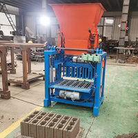 Machine de fabrication de briques en béton semi-automatique produisant une machine à briques de ciment creuses de 240-115-90mm avec huit trous