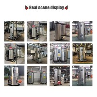 Chaudière à vapeur verticale industrielle à tubes de fumée, automatique, au gaz naturel, au diesel ou au GPL, machine de production de vapeur de 50 à 1000 kg