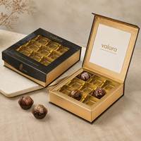 Boîte en carton rigide personnalisée avec fenêtre magnétique en PVC pour chocolats, baklavas et autres produits, avec insert pour dates - Offre Spéciale