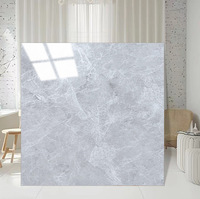 YDSTONE Carrelage de Sol en Céramique Moderne 60x60 Brillant, Vente Chaude Gris Effet Marbre Artificiel en Porcelaine pour Intérieur 20mm d'Épaisseur