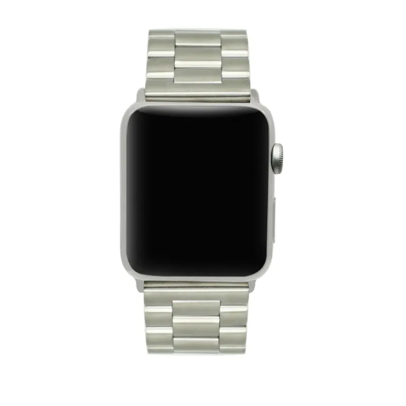 Pita Jam Tangan Apple, Pengganti Bisnis Pita Stainless Steel Solid Versi Ditingkatkan 44Mm 42Mm, Kompatibel dengan Apple Watch Band