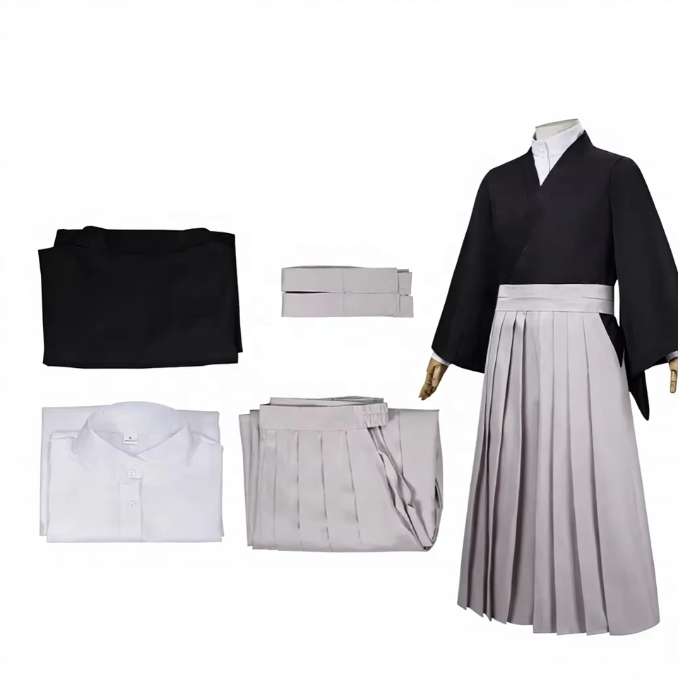 Japanese Samurai Kimono Hakama Set for Men Aikido Kendo Uniform ...