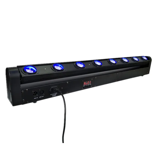 3-Year Warranty LED Bar 8X12W RGBW 4IN1 Sharpy Sweep Moving Beam Light LED Sweeper Bar