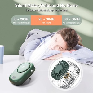 Ventilador de cuello colgante sin aspas, USB, de alta potencia, con pantalla, pequeño ventilador de cuello portátil. - Product Image 5