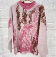 Haute qualité personnalisé col rond tricot automne hiver pull confortable mignon pull pour les femmes en gros décontracté femme pull