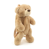 Usine personnalisé animal en peluche sac à dos ours en peluche singe lapin kangourou sac d'école pour enfants cadeaux