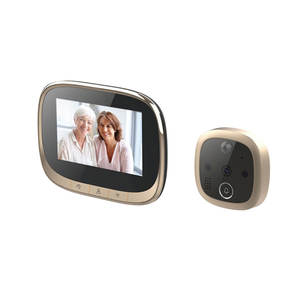 Sonnette vidéo intelligente Tuay avec écran couleur de 4.3 pouces Sonnette <span class=keywords><strong>numérique</strong></span> de sécurité à domicile avec <span class=keywords><strong>vision</strong></span> <span class=keywords><strong>nocturne</strong></span> et <span class=keywords><strong>judas</strong></span> Pir - Product Image 3