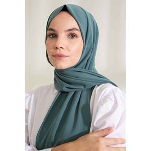 ผ้าคลุมไหล่ไหมเมดินา - สีเขียวอ่อนเข้ม - สีอัลมอนด์เข้ม - Product Image 1