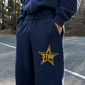 <span class=keywords><strong>Pantalones</strong></span> <span class=keywords><strong>de</strong></span> chándal holgados personalizados para <span class=keywords><strong>hombre</strong></span>, 100% algodón, <span class=keywords><strong>de</strong></span> pierna ancha, joggers apilados, estilo urbano - Product Image 4