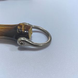 Asa de Bambú Simulada de Metal de 13cm x 15.5cm con Hebilla de Herradura de 6 Puntas, Accesorios para Bolsos de Alta Calidad - Product Image 3