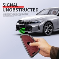 Pour bmw étui à clés de voiture pour BMW housse de clé de voiture avec coque porte-clés accessoires housse de voiture