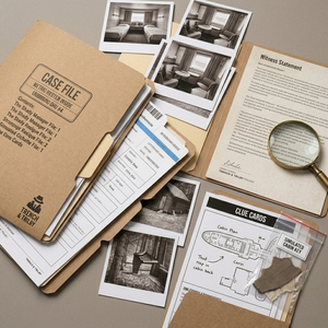 Juego de detectives interactivo personalizado al por mayor: Kit de misterio de asesinato en el caso del barco crucero con paquete de evidencia para resolver crímenes - Product Image 3