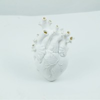 Vase en résine céramique coeur créatif transfrontalier Halloween ornements noir et blanc pour salon décorations de bureau à la maison