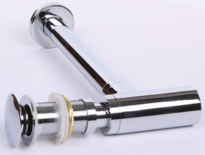 Tốt nhất bán phụ kiện phòng tắm Brass drainer Chrome mạ chậu rửa cống và ống washout Chrome Siphon với Click Clack cống - Product Image 2
