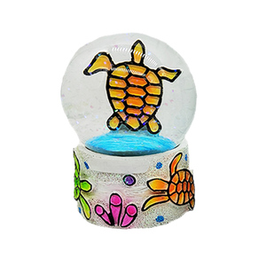 <span class=keywords><strong>Logo</strong></span> personalizzato in resina mondo di mare mondo di acqua di vita marina con scene di globo di neve lucertola marina pesce tropicale <span class=keywords><strong>arte</strong></span> statua - Product Image 1