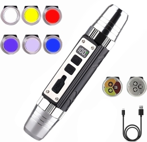 6 Leds Có Thể Sạc Lại Đá Quý Đèn Pin Màu Đỏ Phát Hiện Màu Xanh Đèn Pin Đá Quý <span class=keywords><strong>Torch</strong></span> Đèn Pin Ngọc Đồ Trang Sức Đá Quý Nhận Dạng Đèn - Product Image 1