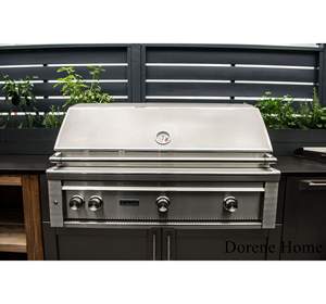 خزانة مطبخ خارجية من الفولاذ المقاوم للصدأ تصميم جزيرة شواء - Product Image 2