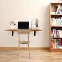 Bureaux muraux pliants Établi mural moderne Table d'ordinateur flottante Étagères murales en métal