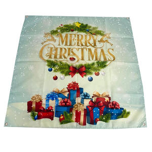 Bannière en tissu 250g polyester matériel colorant impression par sublimation <span class=keywords><strong>slogan</strong></span> personnalisé bannière en tissu polyester soie intérieure/extérieure - Product Image 1