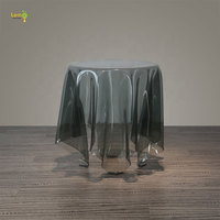 Table flottante magique en acrylique transparent pour salon