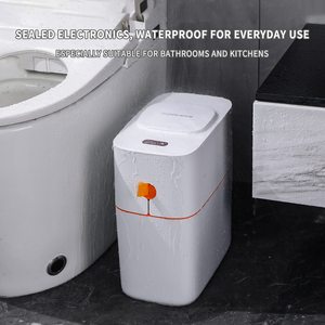 JOYBOS Thùng Rác Phòng Tắm Cảm Biến Chuyển Động Thùng Rác Tự Động Cho Nhà Bếp 15L Thùng Rác Thông Minh Không Thấm Nước Mỏng Bằng Nhựa - Product Image 3